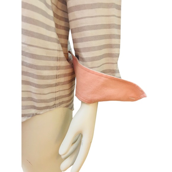 Tommy Bahama Men Linen Blend  Shirt Button Front Closure Floral Palms Print Sz M - Picture 11 of 16